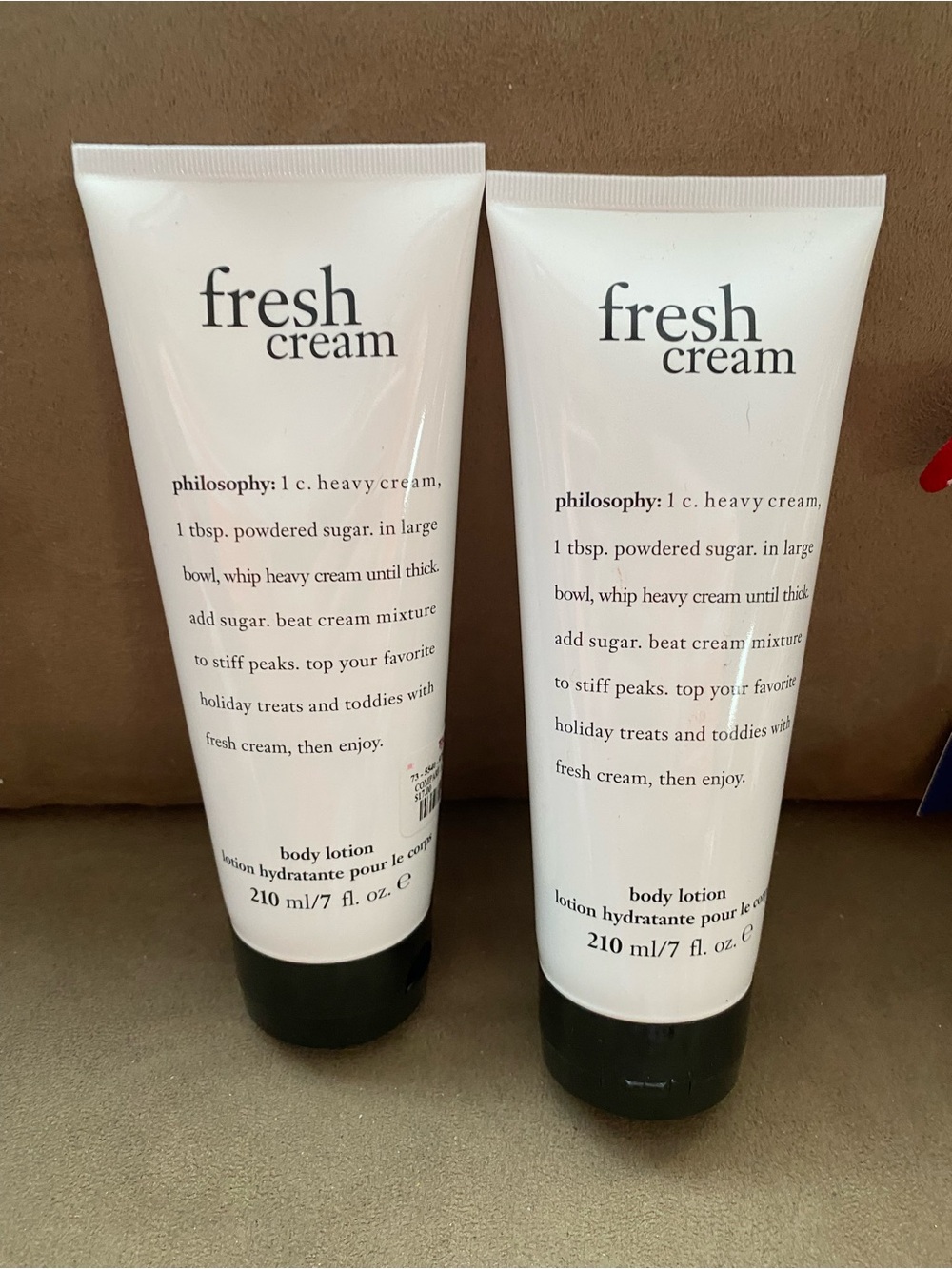 fresh cream Body Lotion Tubes in White
